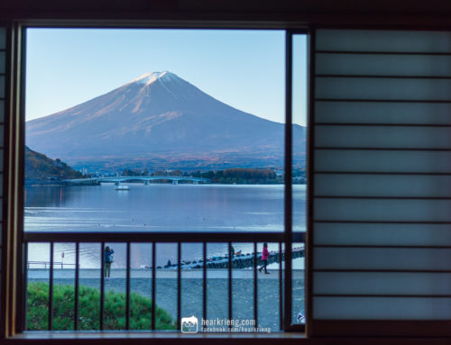 [รีวิว] Komaya Ryokan แค่ไม่กี่พันบาท ก็เปิดหน้าต่างเห็นฟูจิหลังทะเลสาป!!